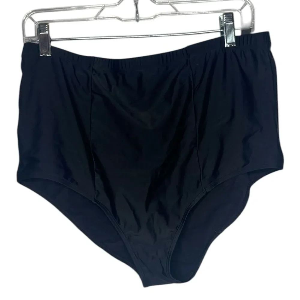 Torrid High-Waist Black Swim Bottoms. Size‎ 2X.